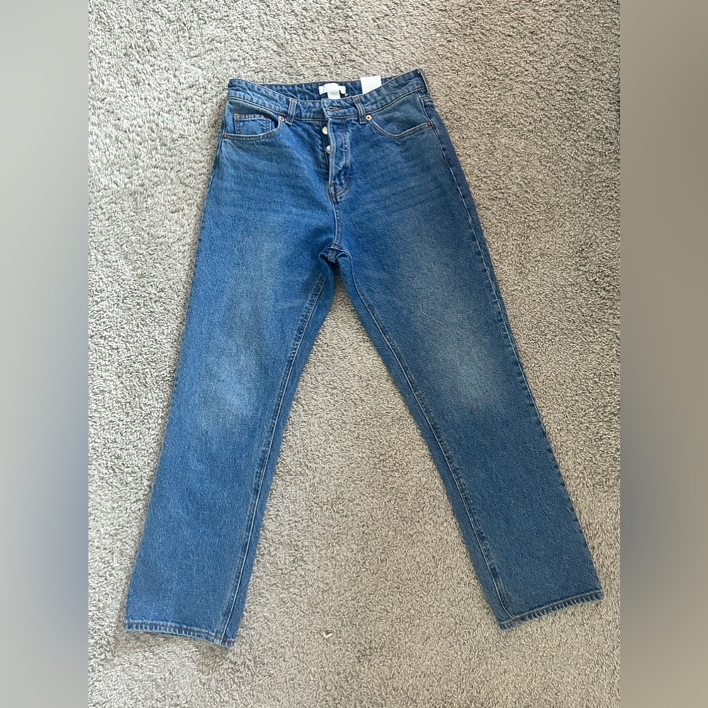 h&m straight jeans, size 8